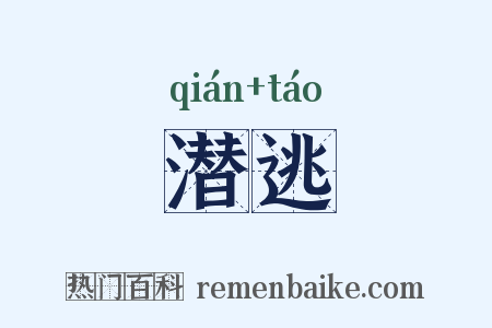 潜逃是什么意思的图片